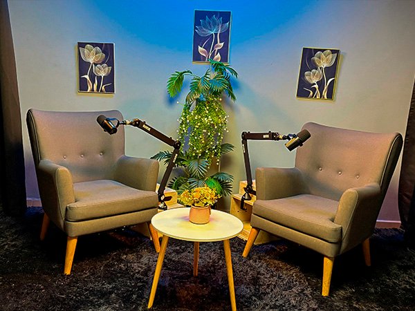 Estudio de podcast